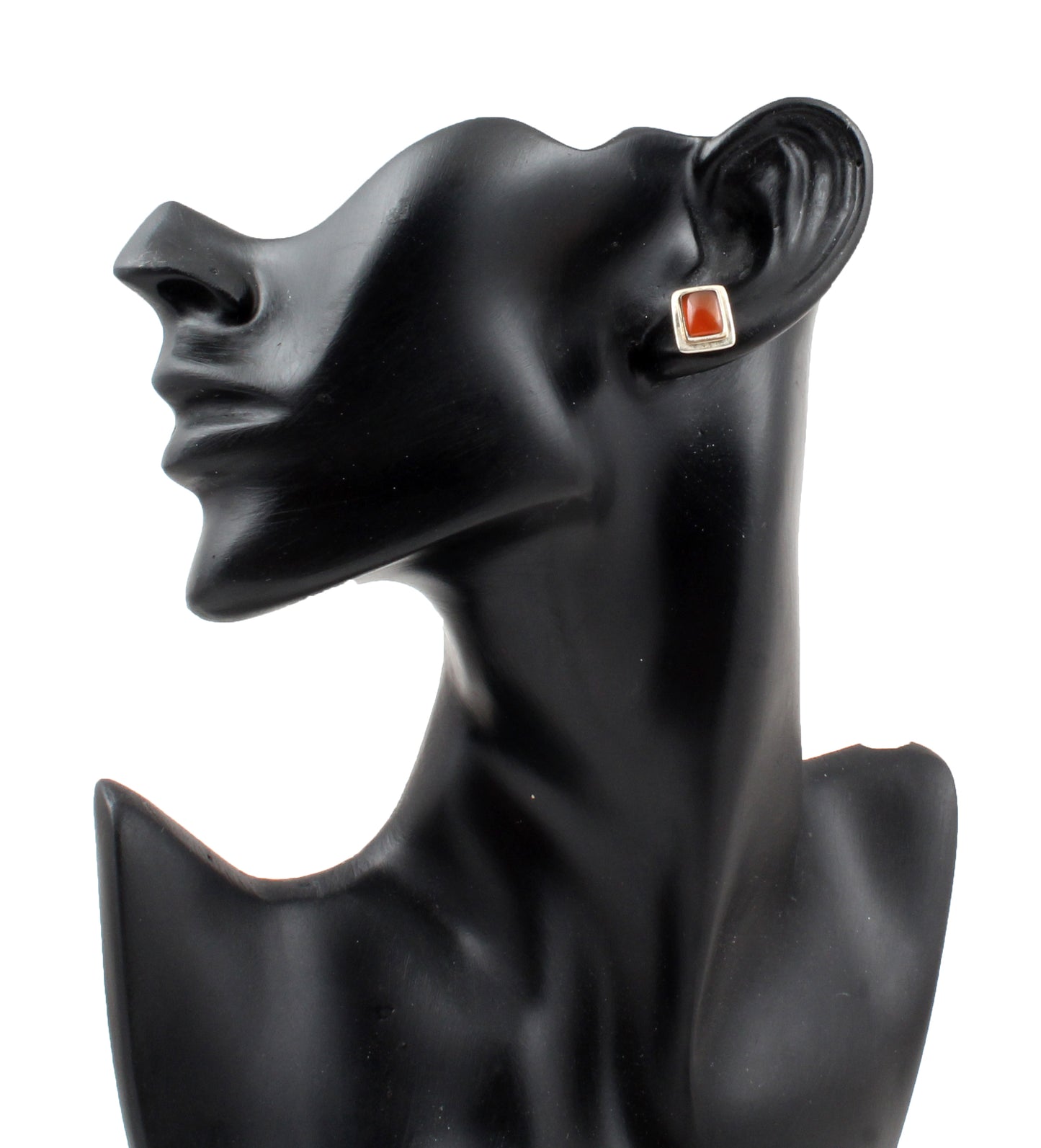 Natural Carnelian 925 Sterling Silver Earrings Handcrafted Gemstone Jewelry