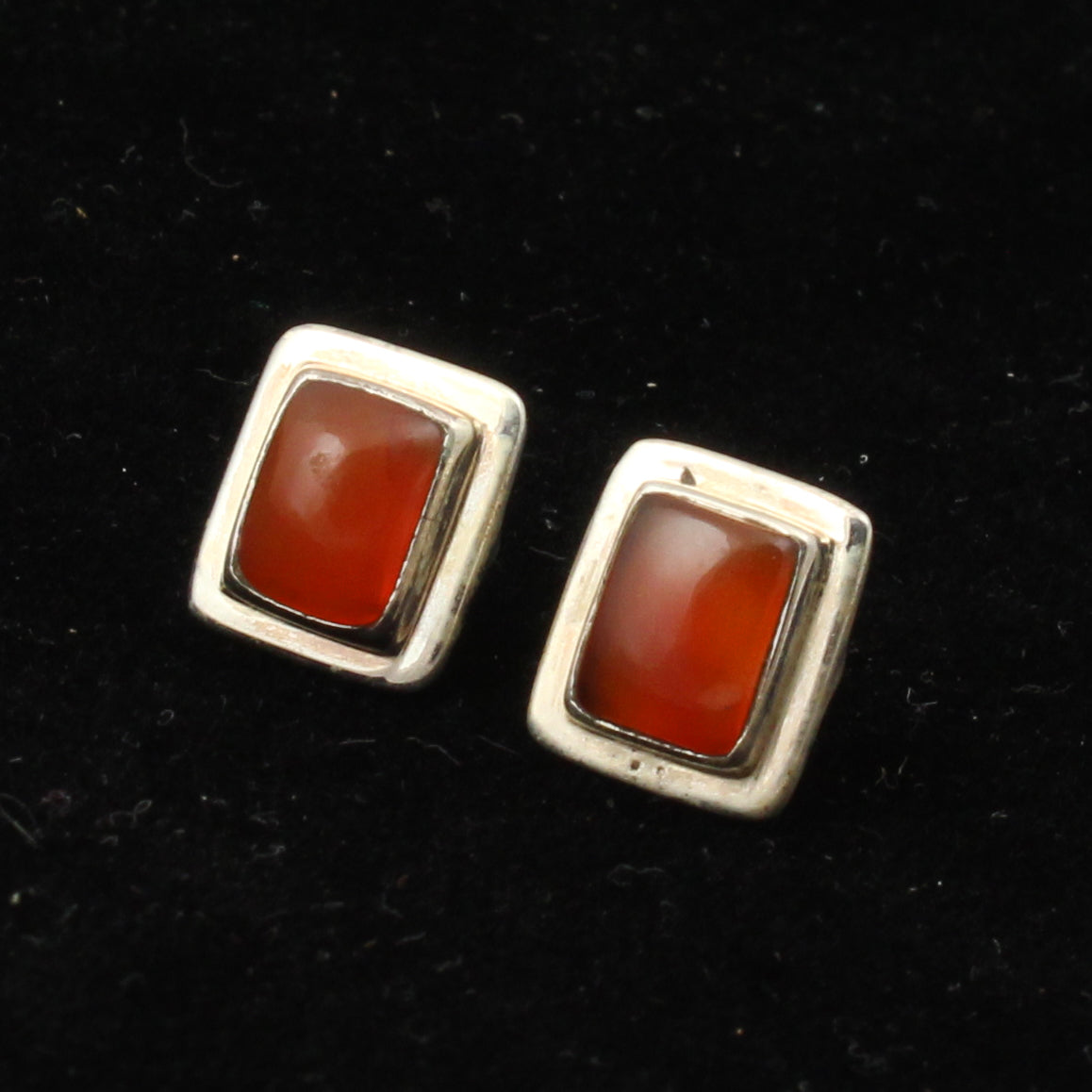 Natural Carnelian 925 Sterling Silver Earrings Handcrafted Gemstone Jewelry