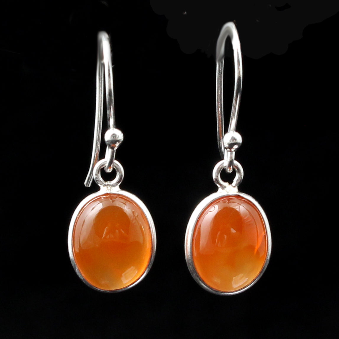 Carnelian Gemstone Earrings 925 Sterling Silver Handmade Jewelry