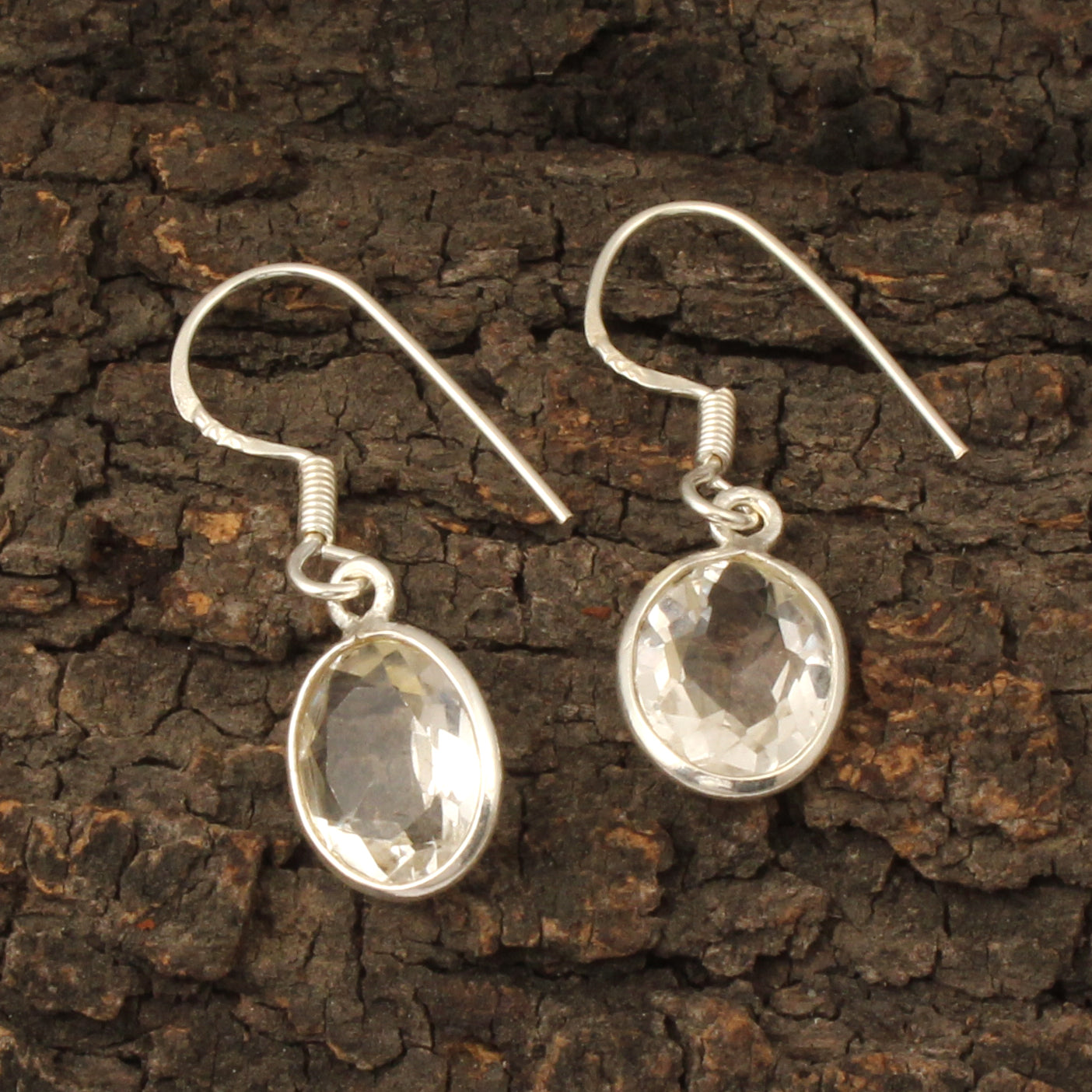 Natural Citrine Earrings Handmade 925 Sterling Silver Dangle Faceted Gemstone Jewelry