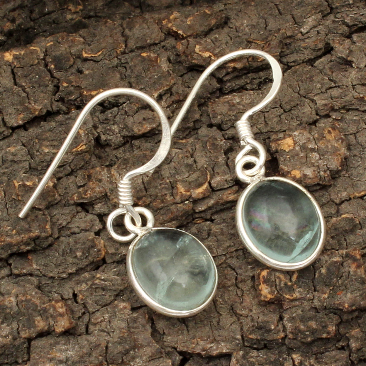Natural Apatite Earrings 925 Sterling Silver Dangle Gemstone Earring