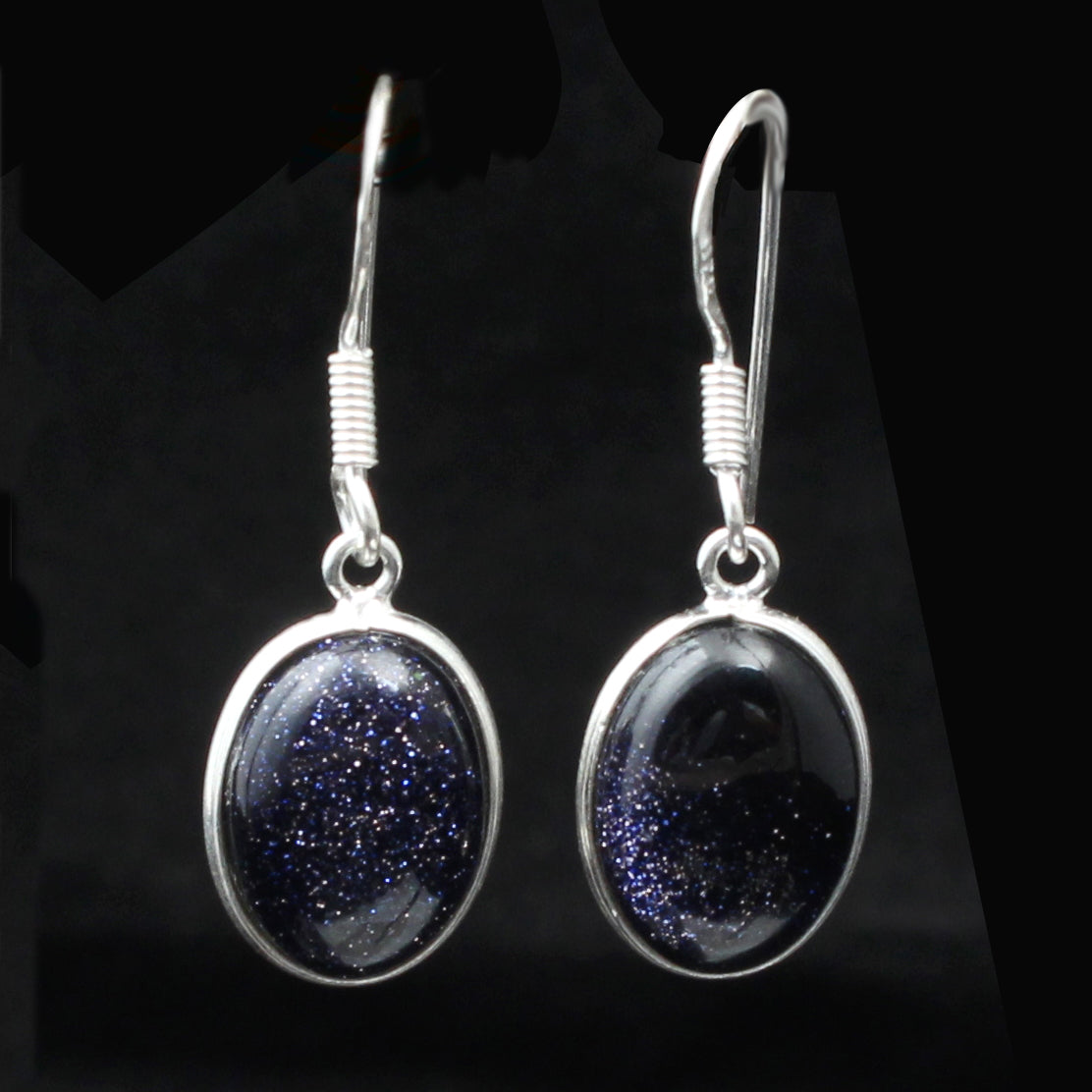 Sandstone Dangle Earrings 925 Sterling Silver Handmade Jewelry