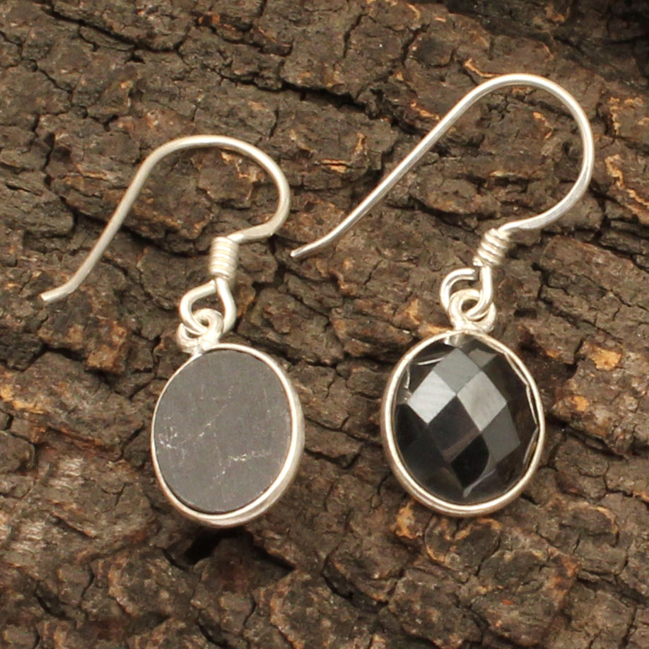 Hematite Dangle Earrings 925 Sterling Silver Jewelry