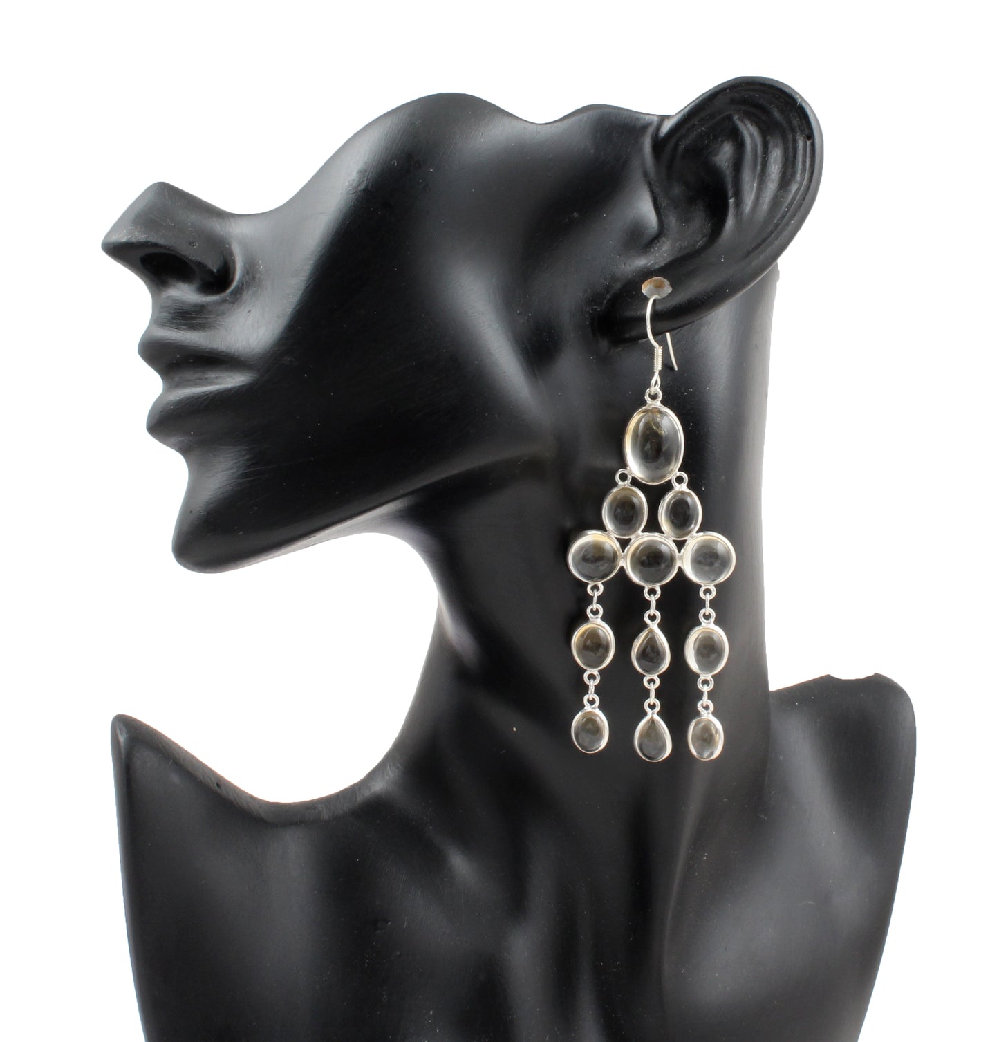 Chandelier Natural Citrine 925 Sterling Silver Jewelry