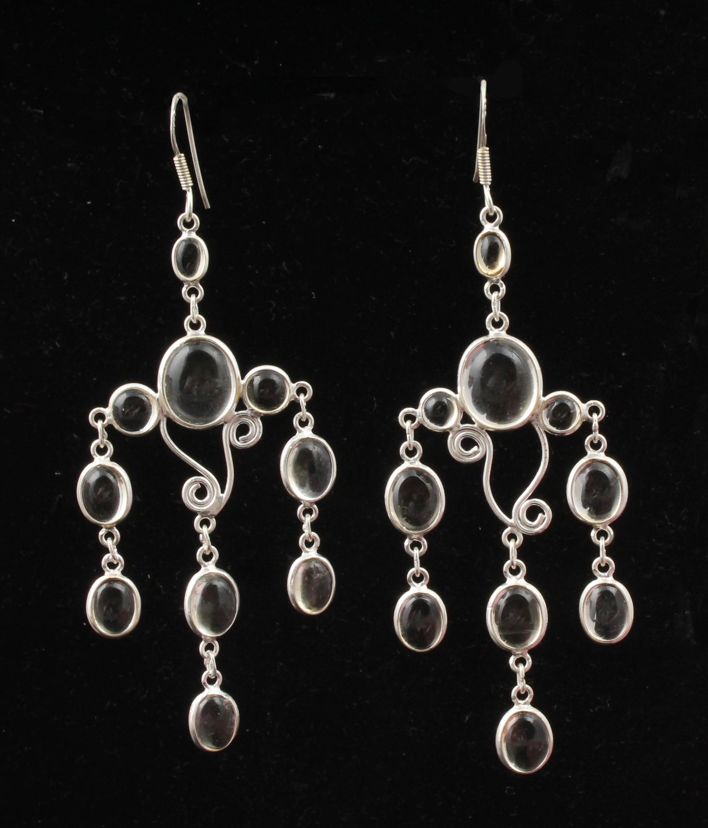 Chandelier Yellow Citrine 925 Sterling Silver Earrings Handmade Jewelry