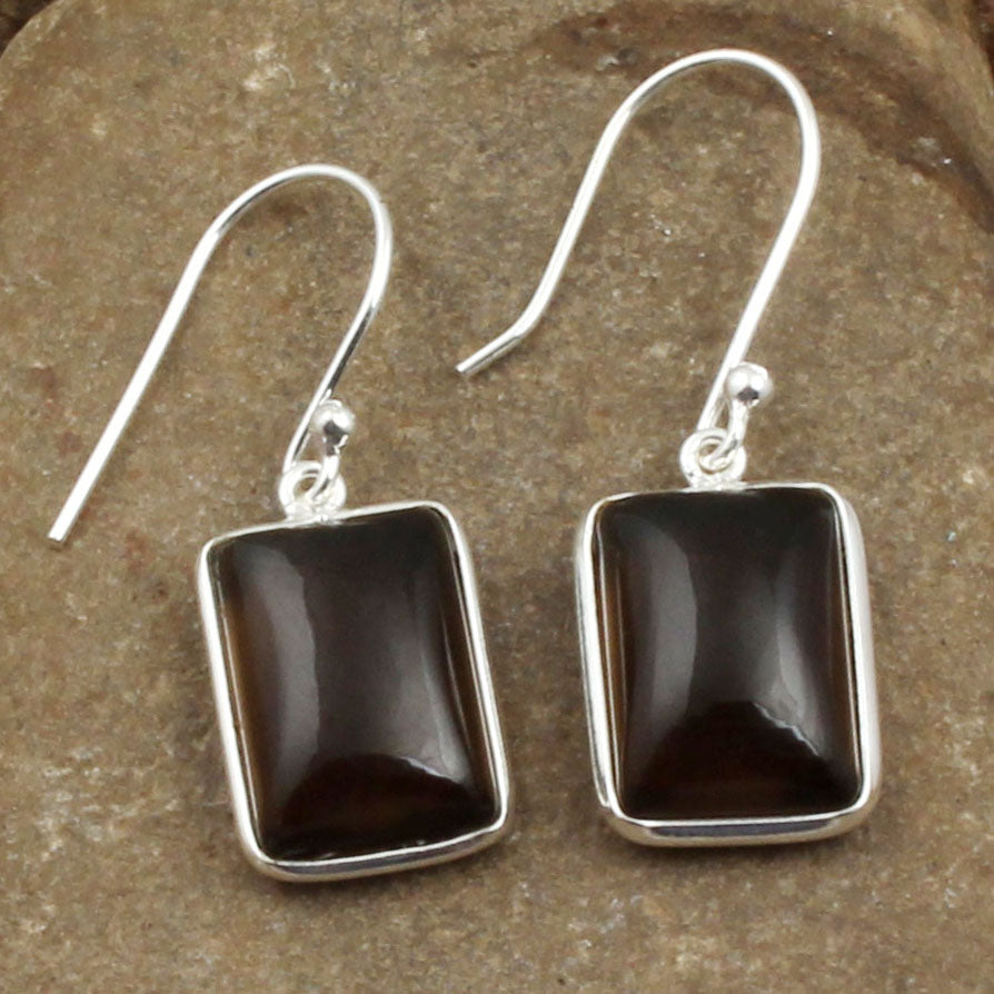 Smoky Quartz Earrings 925 Sterling Silver Earrings Handmade June Birthstone Silver Jewelry