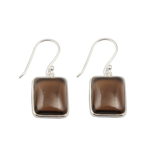 Smoky Quartz Earrings 925 Sterling Silver Earrings Handmade June Birthstone Silver Jewelry
