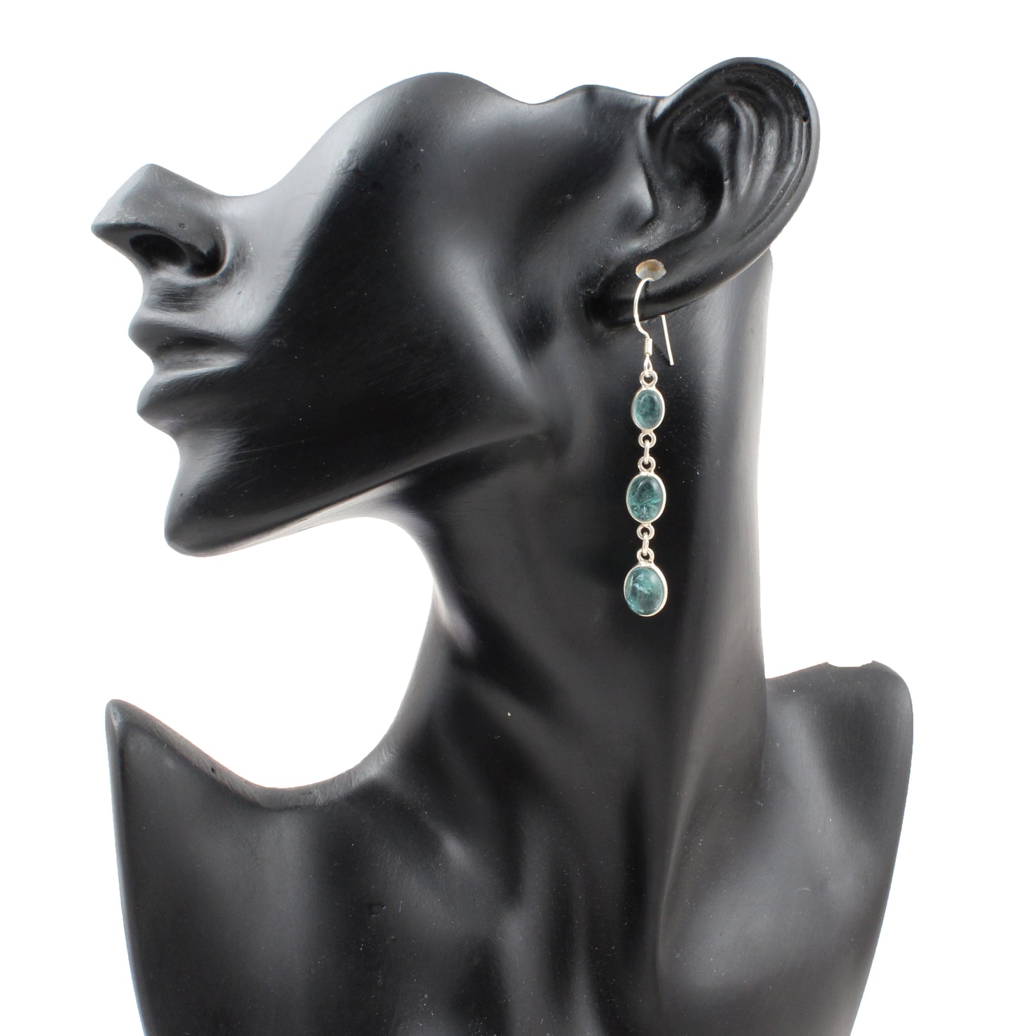 Natural Apatite Earrings 925 Sterling Silver Gemstone Jewelry