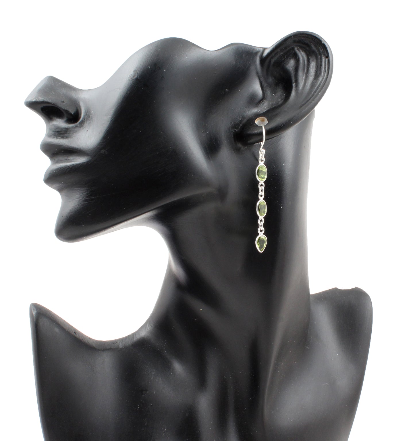 Natural Peridot Earrings 925 Sterling Silver Handmade Jewelry