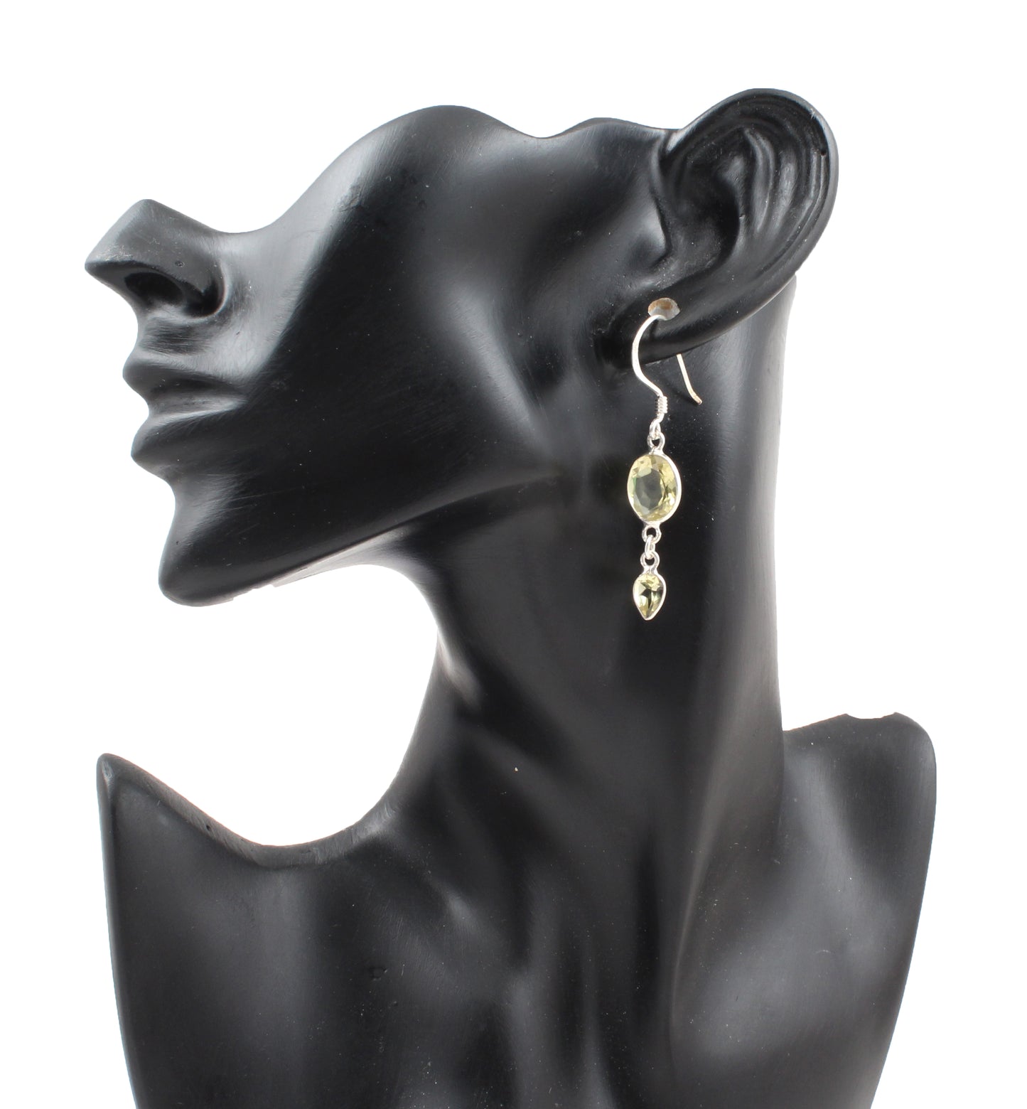 Lemon Topaz Earrings Solid 925 Sterling Silver Handmade Jewelry
