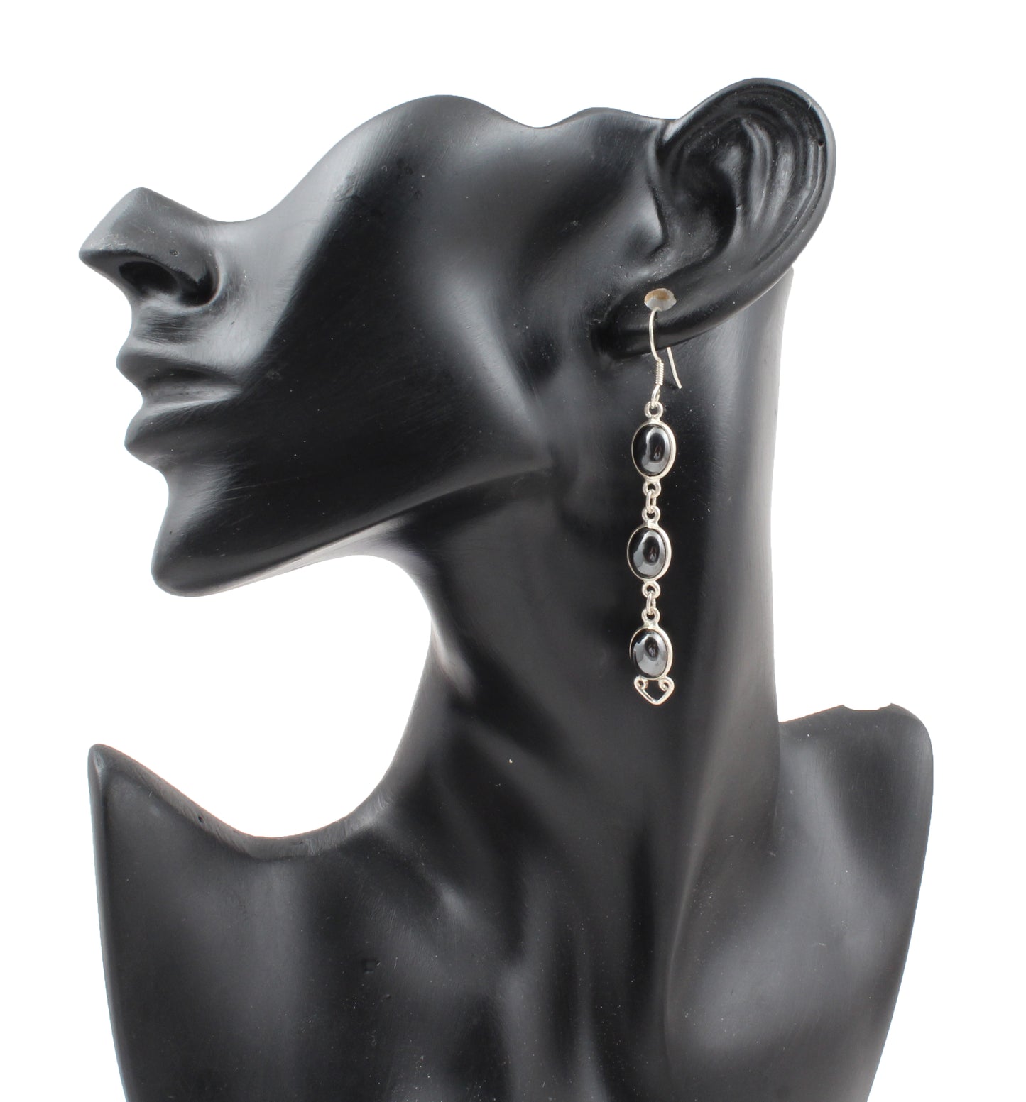 Hematite Earrings in 925 Sterling Silver Handmade Natural Gemstone Jewelry
