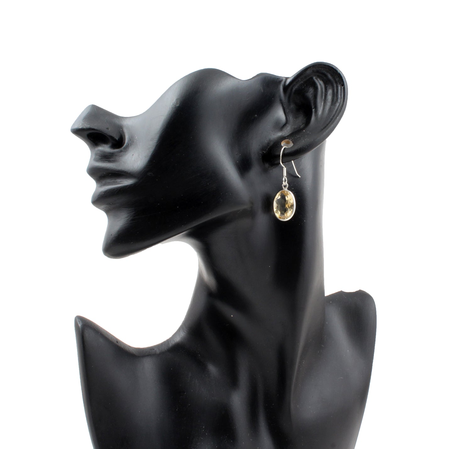 Citrine 925 Sterling Silver Earrings Handmade 925 Sterling Silver Dangle Faceted Gemstone Earrings
