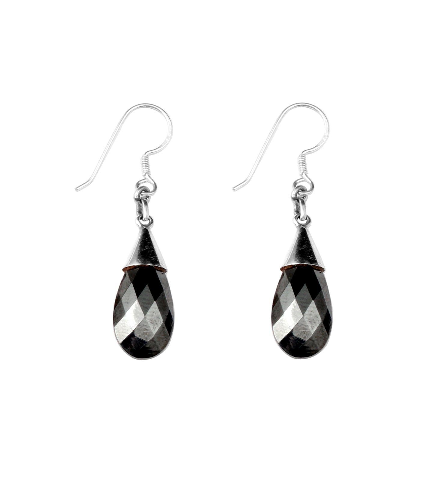 Hematite Earrings 925 Sterling Silver Handmade Jewelry