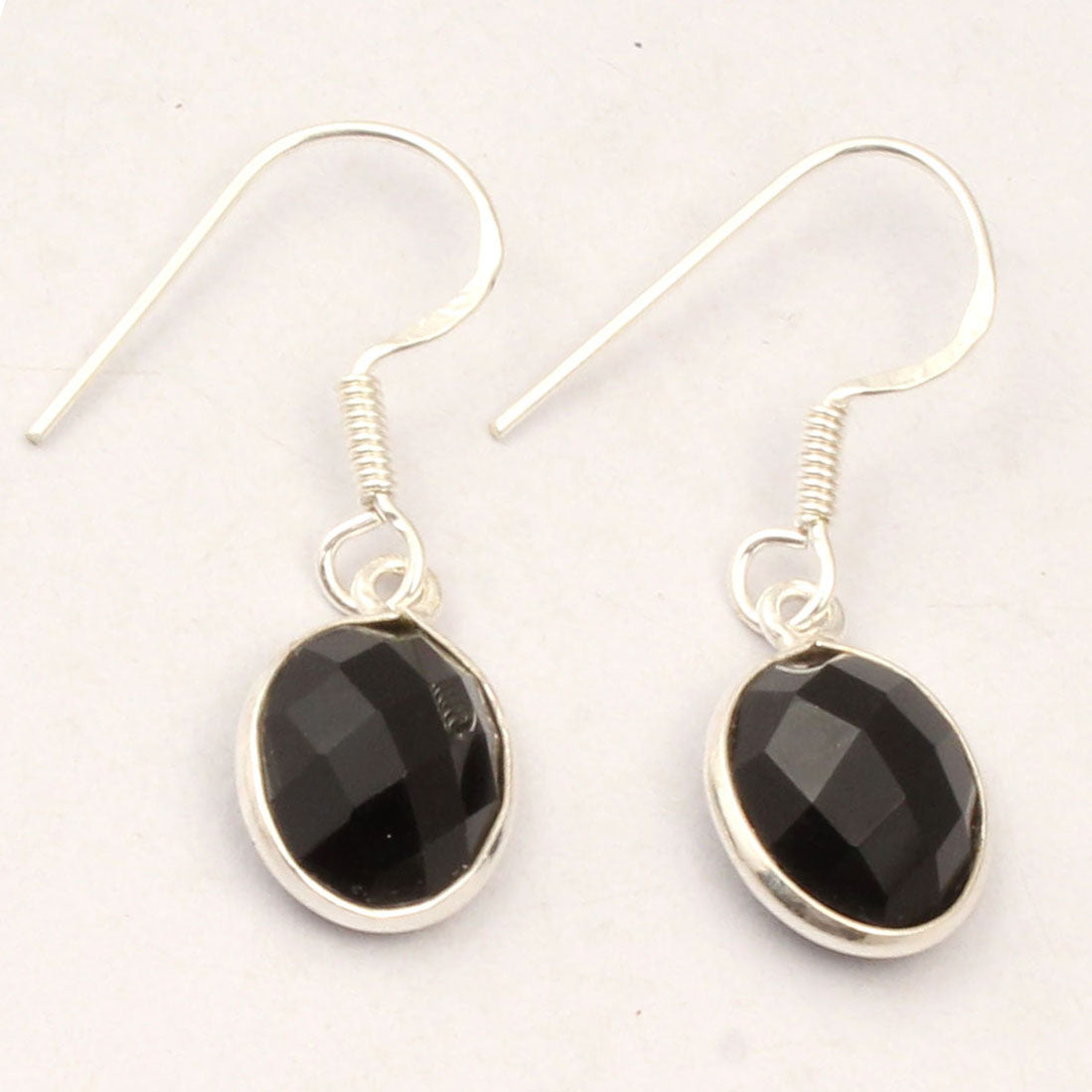 Red Garnet 925 Sterling Silver Earrings Handmade Dangle Faceted Gemstone Lightweight Earrings