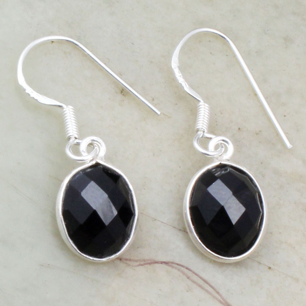 Red Garnet 925 Sterling Silver Earrings Handmade Dangle Faceted Gemstone Lightweight Earrings