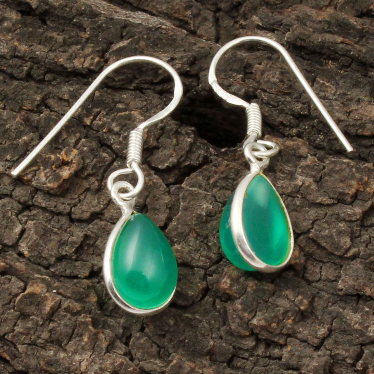 Green Onyx Earrings 925 Sterling Silver Earrings Dangle & Drop Earring for Women